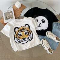 Panda Boys Short Sleeve T-Shirt Half Sleeve Top