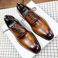 Formal Casual Leather Shoes Korean Fashion Japanese Retro