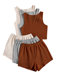 Fashion Casual Two-piece Three-piece Summer Shorts Vest Suit