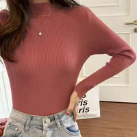 Autumn And Winter Versatile Student Slim-fit Turtleneck Women's Sweater