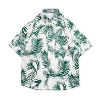 Men's Retro Hong Kong Style Short Sleeve Printed Shirt