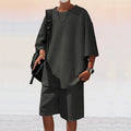 Loose Short Sleeve Suit Men