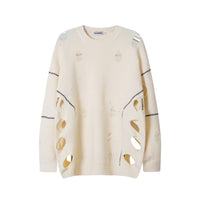 Spring And Autumn Loose-fitting Casual Round-neck Knitted Sweater