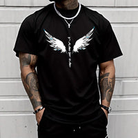 New Mens Top With A Printed Short-sleeve Design