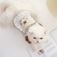 Pet Dog Cat Outing Cartoon Vest