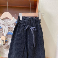 Girl's High Quality Foreign Style All-match Thickened Soft Waxy Velvet