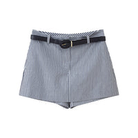 Summer Stripes Belt Casual Culottes