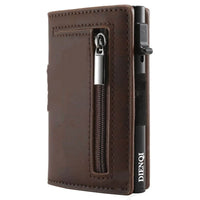 Ancient Carbon Fiber Pattern Men's Wallet Leather Multifunctional Card Holder