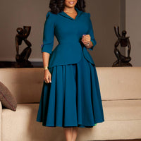 Women's Fashion Solid-Color Maxi Dress