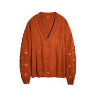 Cardigan Embroidery XINGX Loose And Idle Dinified Sweater