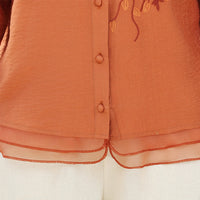 Summer Loose Embroidered Three-dimensional Blouse Shirt