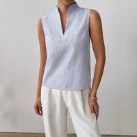 Stylish Minimalist Slim Fit Sleeveless Top For Women