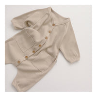 Spring New Clothes Boys And Girls' Waffle Cardigan Coat