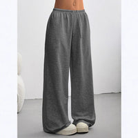 Straight-leg Minimalist Solid-color Womens Sweatpants