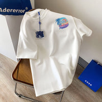 Short-sleeved Women's Clothing Ins Fashion Printing Fashion All-matching