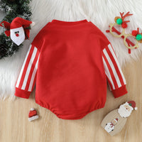 Children's Crawling Suit Infant Toddler Cute Cartoon Printed Christmas Romper