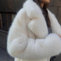 Women's Mid-length Fashion Artificial Wool Coat