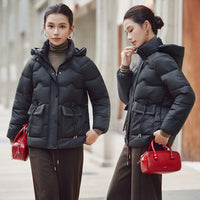 Hooded Cotton Jacket Women's Thickened Middle-aged And Elderly Coat