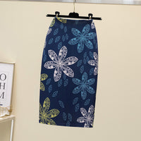 Court Women's Printed Wear Pencil Sheath Skirt