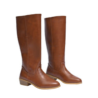 British-style Knee-high Boot With A Shaft That Doesnt Reach The Knee