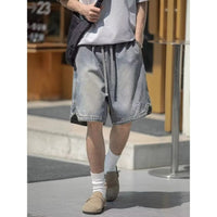 Men's Denim Shorts Straight-Leg Casual Shorts
