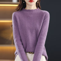 Women's Wool Mock Neck Sweater