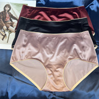 Mid-waist Silk Underwear Antibacterial Comfortable Seamless Classic Girl