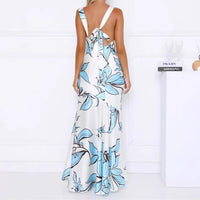 Womens Slim-Fit Irregular Print Elegant Fashion Dress