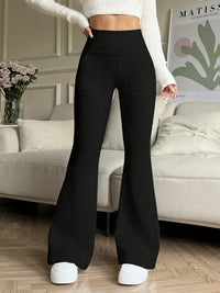 High-waisted Casual Wide-leg Pants For Women