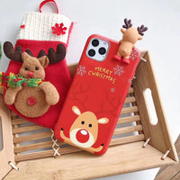 Snowman Elk's Christmas Mobile Phone Case