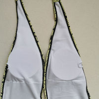 European And American One Piece Swimsuit Plus Size Solid Color
