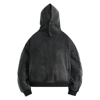 Retro Dark Gray Zipper Hip Hop Men And Women Couple