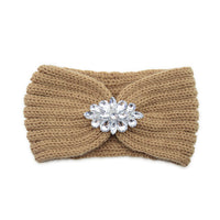 European And American Diamond Knitted Headband Ear Protector