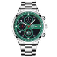 Men's Stainless Steel Watch Calendar Quartz