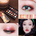 Matte Pearlescent Earth Color Waterproof Eyeshadow Three-dimensional Makeup