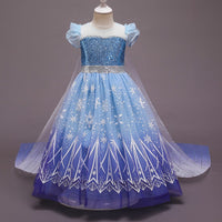 Children's Western Style Tulle Skirt Little Girl Princess Dress