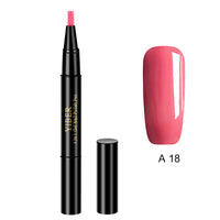 5pcs Nail Polish Pen 3 In 1 One Step Glue Pen Multicolor