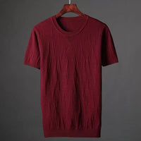 Fashionable Knitted Half Sleeve Men's Warm Sweater