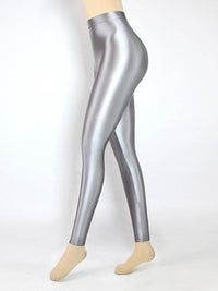 High Waist Women's Outer Wear High Elastic Cropped Leggings Yoga Exercise