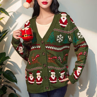 Women's Retro Mori Style V-neck Sweater