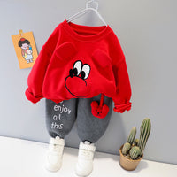 Long Sleeve Pants Suit Children Cartoon Fashion Sports Leisure