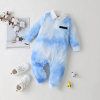 Baby Clothes Cotton Letter Santa Patchwork Plaid Long Sleeve Baby Bodysuit