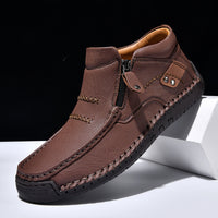 Plus Size Men's Outdoor Casual Shoes Slip-on Flat Bottom