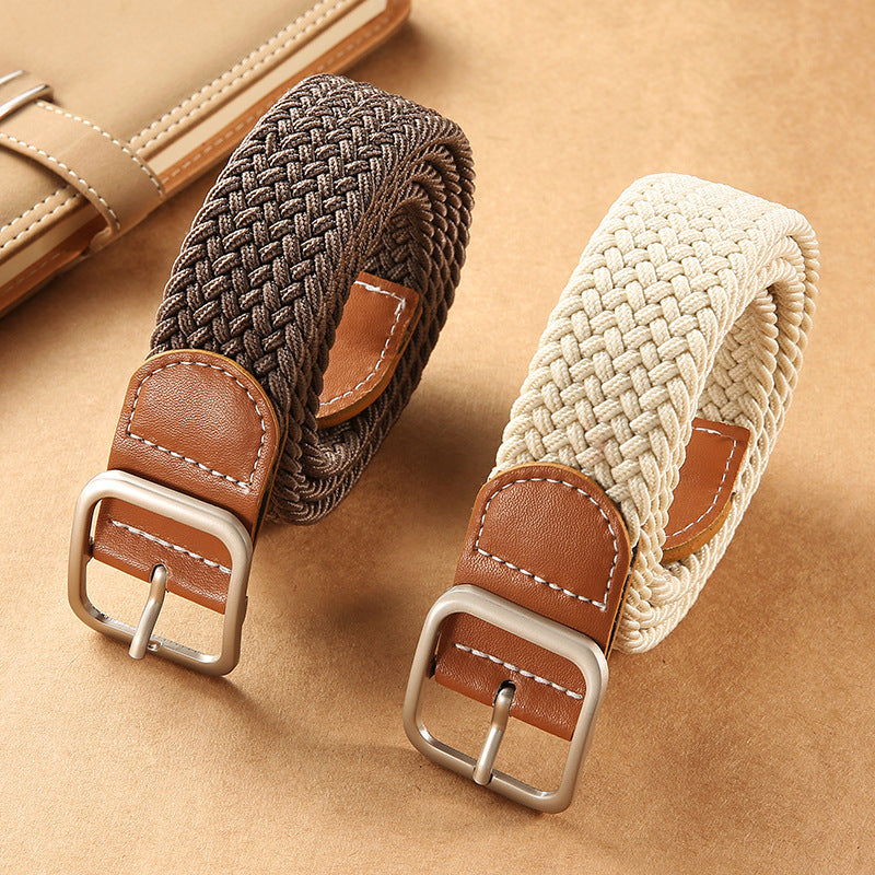 Fashion Square Buckle Women's Canvas Belt