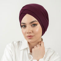 Womens Mercerized Cotton Forehead Band Hat