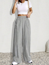 Women's Summer New Arrival Retro Casual Striped Trousers Fashionable