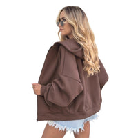 Fashion Hooded Casual Female Cardigan Top