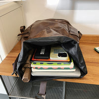 Backpack Men's Backpack Large Capacity Computer Bag Waterproof Solid Color Women's Travel
