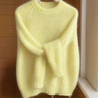Soft Cozy Loose-fitting Casual Thin Knit Sweater