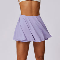 Ice-sensitive UV-proof Fake Two-piece High Waist Yoga Skirts